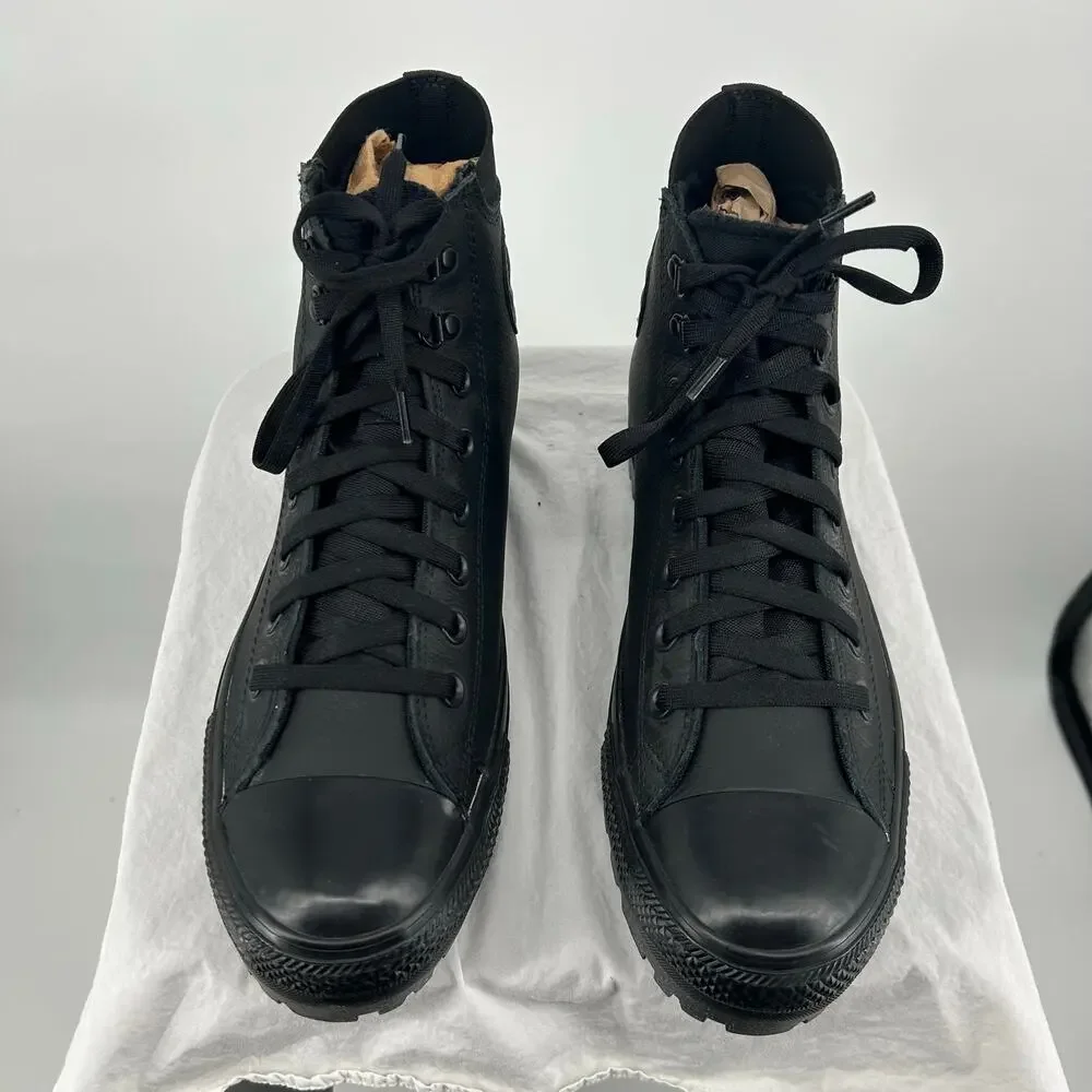 Men's Black Leather Converse Chuck Taylor All Star City Trek Sneakers Boots 9.5M - Picture 3 of 8